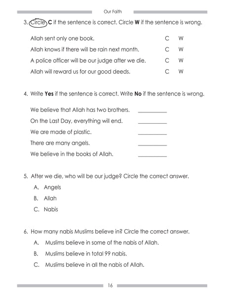 Islamic Studies - Student Workbook - Level 1