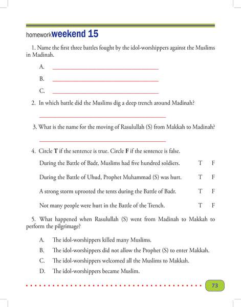 Islamic Studies Level 3 (Beginners Ed)